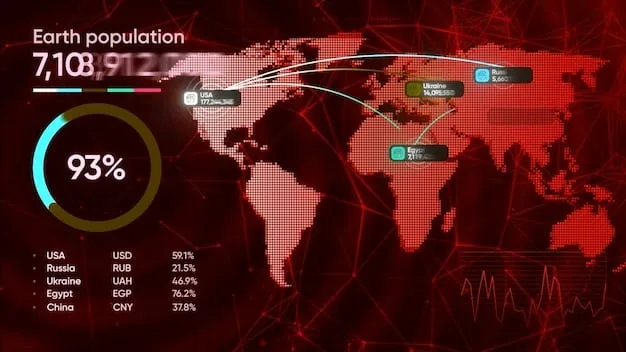 A screenshot of a cloud networking monitoring dashboard showing a geographical map of the United States, with color-coded indicators representing network performance and availability in different regions.