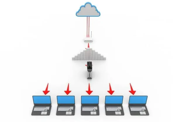 A visual representation of a phased cloud migration plan, showing different stages such as assessment, pilot migration, and full-scale deployment. Each stage is depicted with a timeline and key milestones.