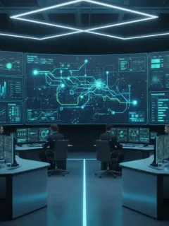 Advanced network operations center with real-time monitoring dashboards in 2026