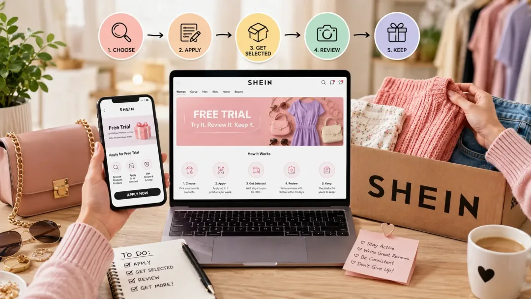 🛍️ Step-by-Step Guide to Getting Free SHEIN Products