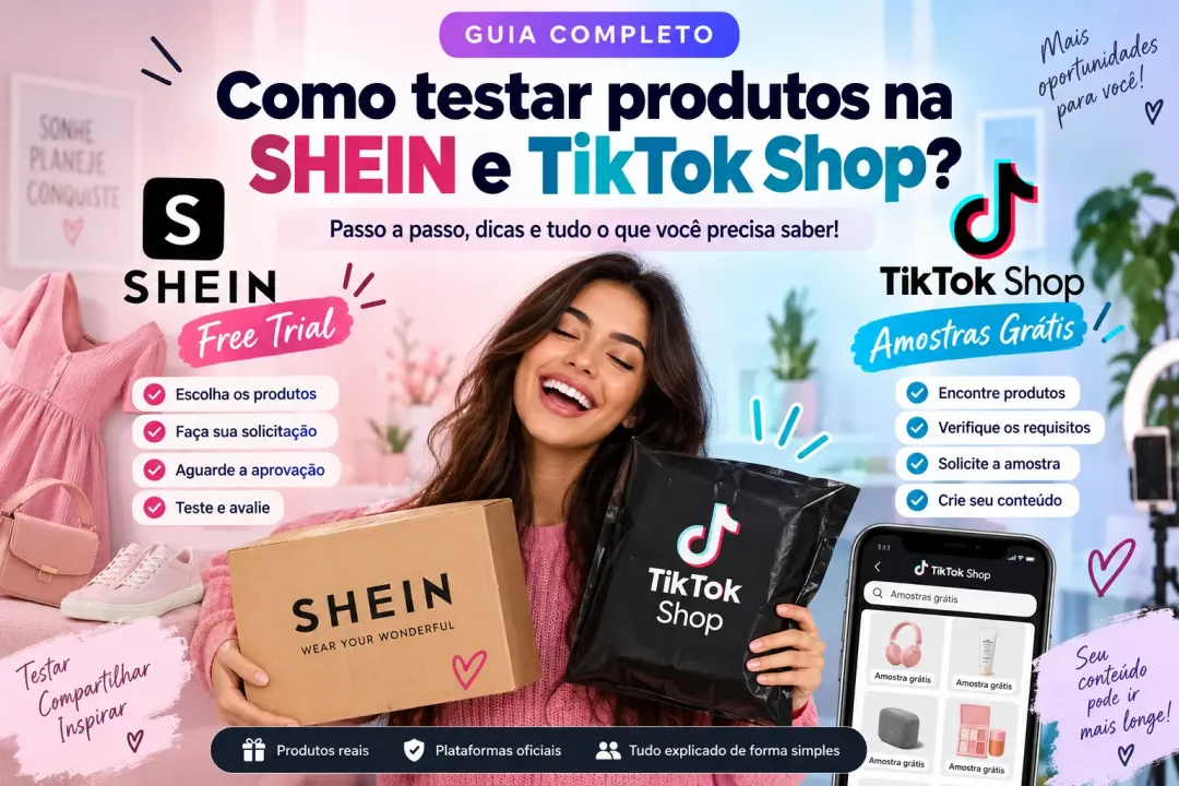 🎁 Como testar produtos na SHEIN e TikTok Shop: guia completo