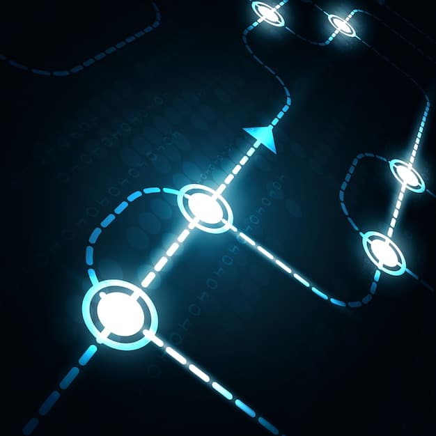 A visual representation of data flowing through a DLP system, with arrows indicating data in motion, at rest, and in use. Highlight the system's ability to detect and prevent data leakage.