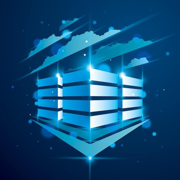 A visual representation of a multi-layered security system protecting data in the cloud, with layers representing encryption, access controls, and threat detection. The data is central and highlighted to show it is the main focus of the protection.