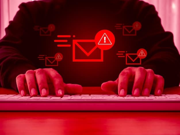 A visual representation of a phishing email example, clearly highlighting the red flags and suspicious elements that employees should watch out for. Add annotations pointing out the specific areas of concern.
