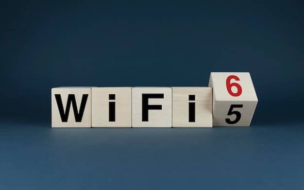 A visually appealing comparison chart highlighting the key differences between Wi-Fi 6 and Wi-Fi 6E, focusing on spectrum availability, channel width, speed, and security features.