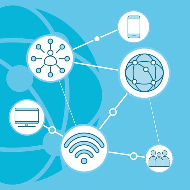 A diagram illustrating how a wireless mesh network's nodes connect and communicate with each other, highlighting the seamless transfer of signal as a user moves from one area of the house to another, maintaining a strong Wi-Fi connection.