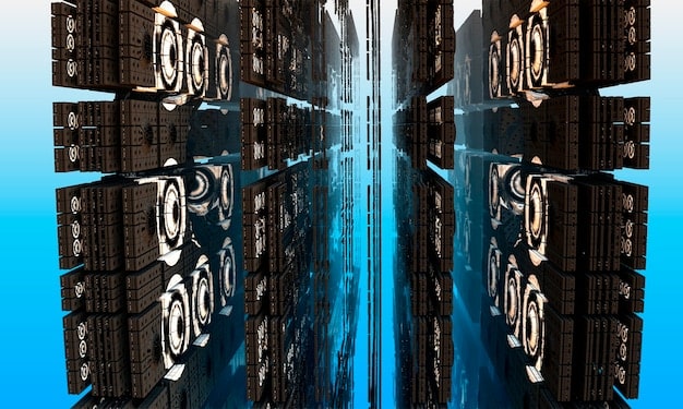 A close-up, detailed graphic illustrating different cloud networking components like virtual routers, firewalls, and load balancers interconnecting in a seamless, secure architecture, emphasizing real-time data monitoring and automated diagnostics.