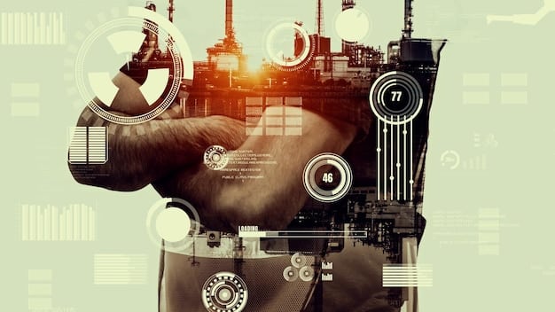A collage displaying different industries (manufacturing, customer service, logistics) with overlaid AI icons, visually representing how AI is impacting various sectors and contributing to cost reduction efforts across the board.