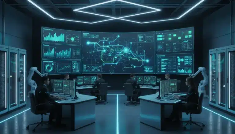 Advanced network operations center with real-time monitoring dashboards in 2026
