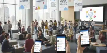 Diverse individuals utilizing Google Translate on smartphones, symbolizing seamless multilingual communication in the US.