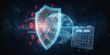 Digital shield protecting network from ransomware, April 2026 NIST update